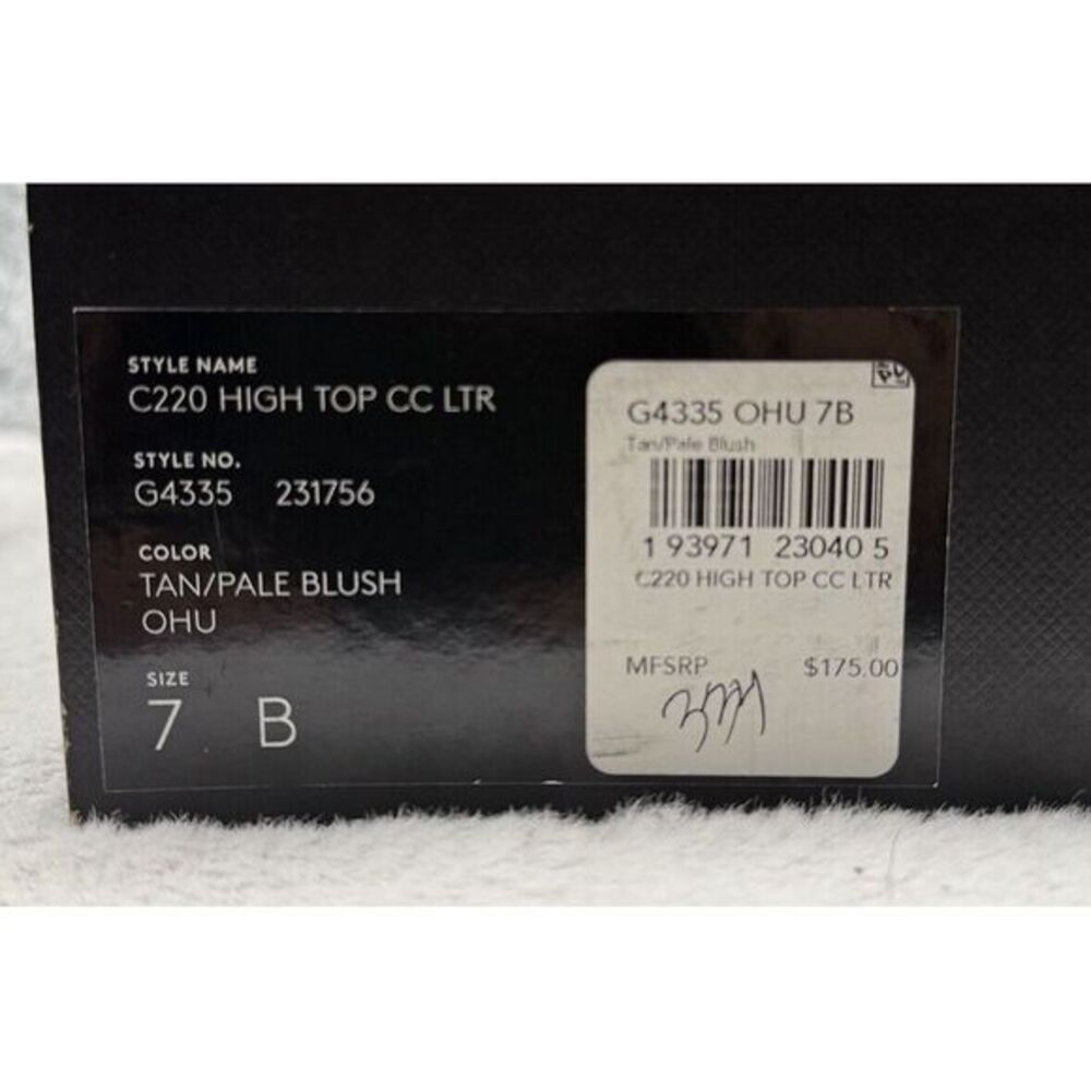 COACH Women's C220 High Top Sneakers‎ with coach patch - Size 7 - Picture 12 of 13